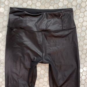 CALIA black leggings shiny MEDIUM